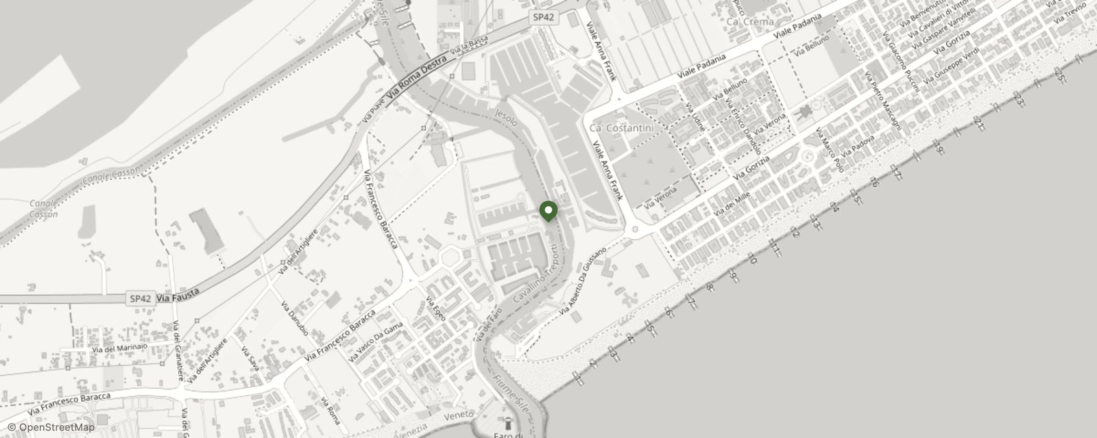 Mappa: Via Meduse, 4, 30016 Lido di Jesolo